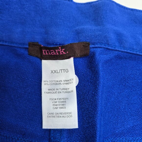 NWOT Avon's Mark Royal Blue Stretch Skinny Zip Fly Soft Pants Plus Size XXL New - Picture 6 of 10